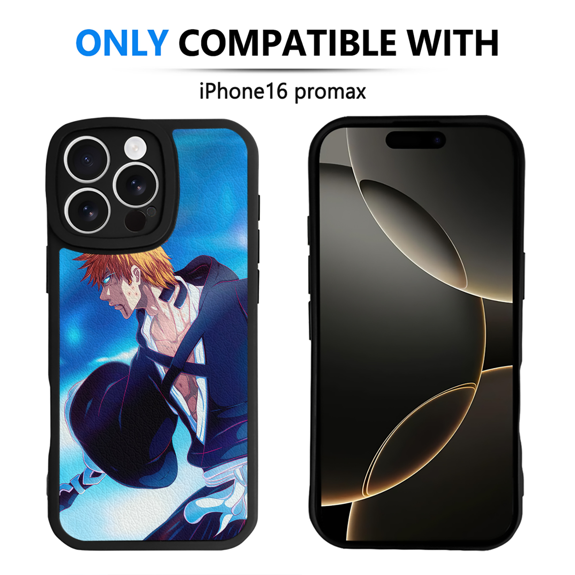 （画像用） ブリーチ BLEACH 【iPhone 16シリーズ対応】シリコンスマホケース（レザー調） 材質：シリコン